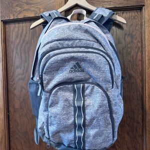 Adidas Heathered Gray and Pink  Backpack